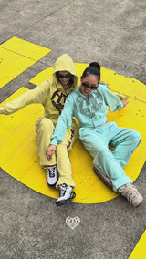 VINTAGE HEART LOGO SWEAT PANTS