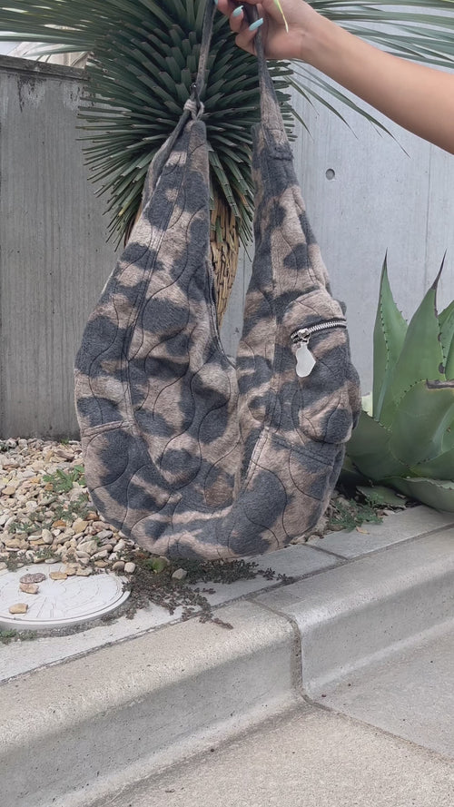 leopard shoulder bag