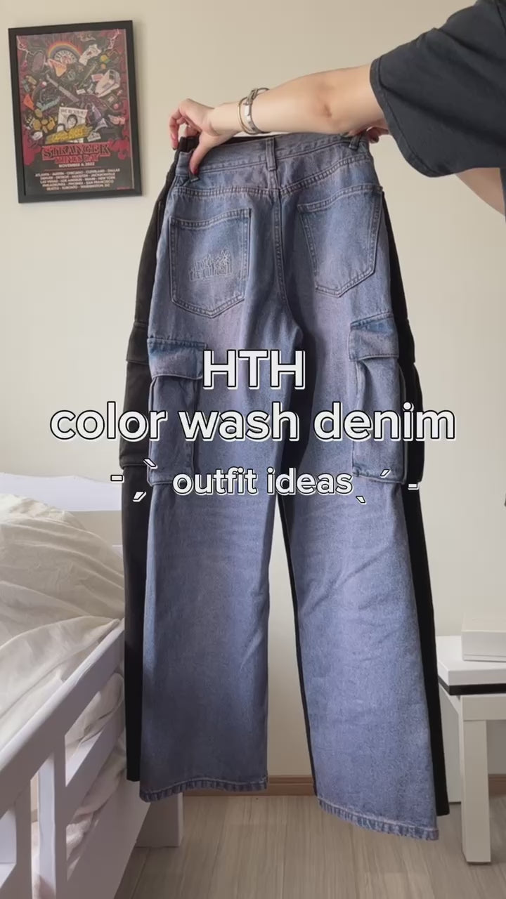 HTH color wash denim ヴィンテージベージュ　Sサイズ