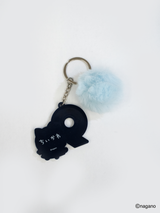 ×ちいかわ 90 Logo Rubber Keychain（ハチワレ）（発送予定：2026年7月下旬〜）
