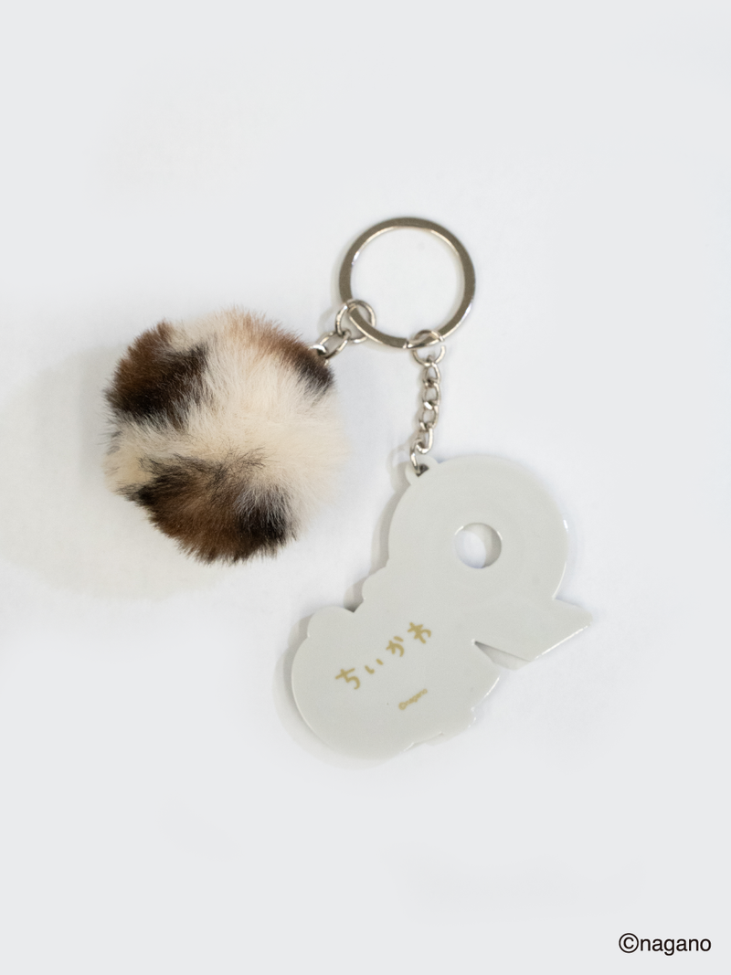 ちいかわ 90 Logo Rubber Keychain（モモンガ）（発送予定：2026年7月