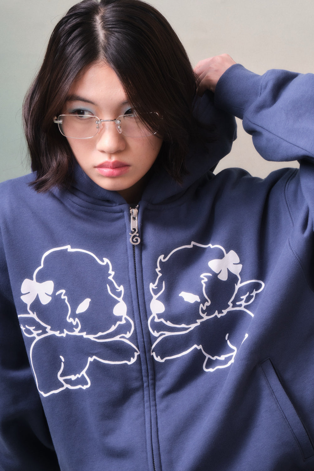 M 即完売品 新品 twins twin puppies Zip Hoodie 쌍둥이 강아지 집 후디 – YZ