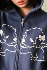 twin puppies Zip Hoodie