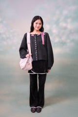 Velvet Layered Skirt Pants