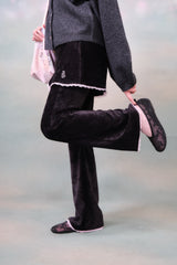 Velvet Layered Skirt Pants