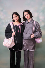 Velvet Layered Skirt Pants