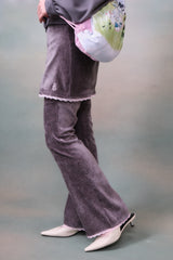 Velvet Layered Skirt Pants