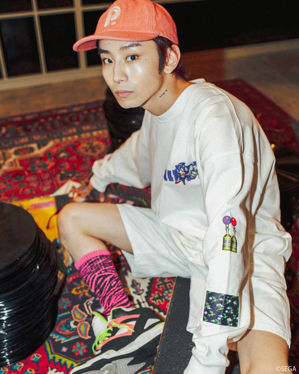 ジョニー Sonic the Hedgehog × 9090 Game Long Tee – YZ
