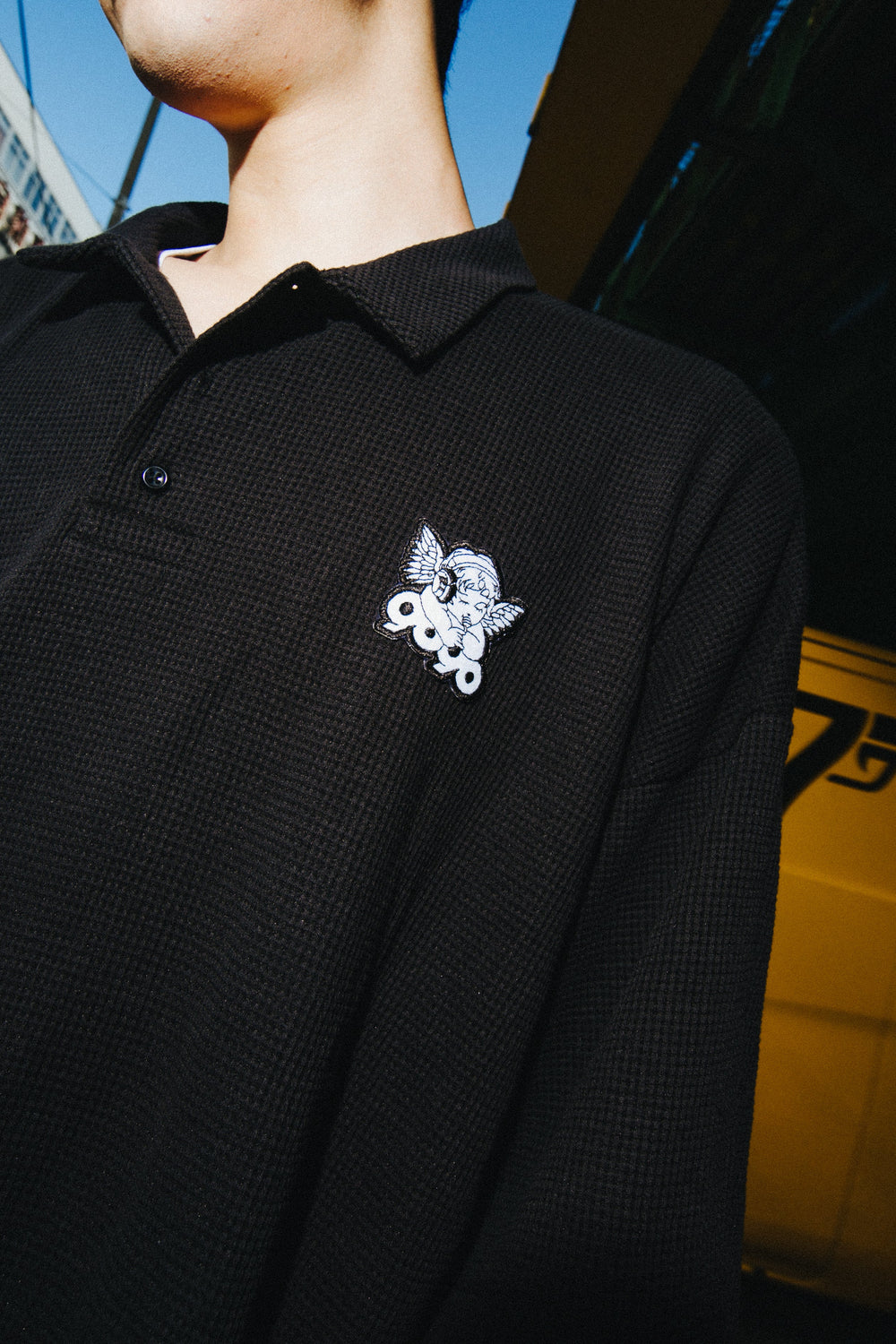 9090 Thermal Polo Tee – YZ