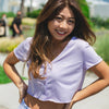 My Sugar Babe Club Front Button Crop Top