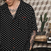 Open collar dot shirt