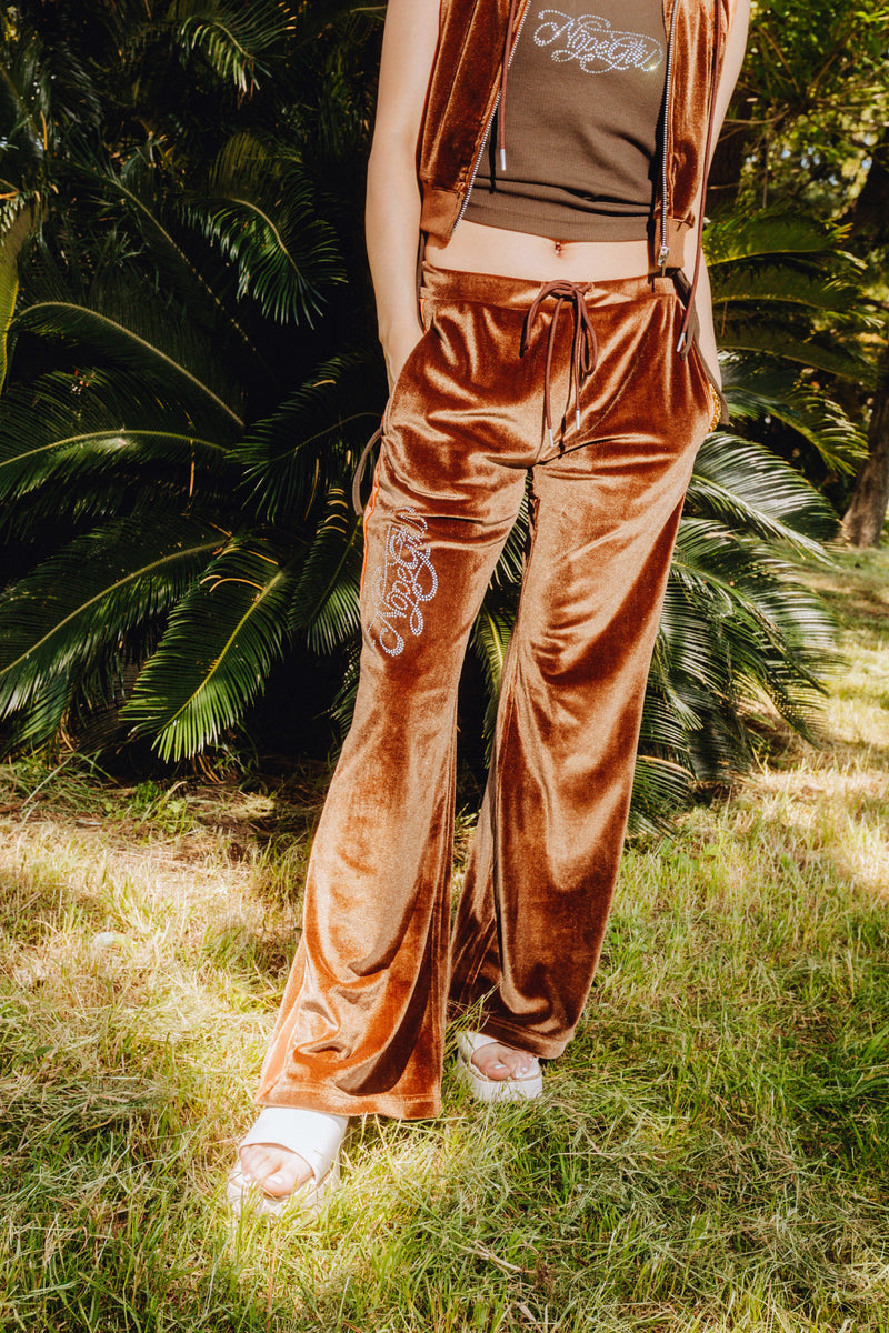 Butterfly Velor Flare pants