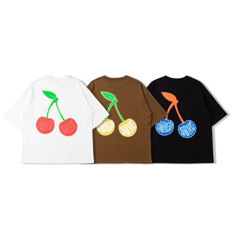 Big cherry logo ss tee ［AZR-yng-0008-07］