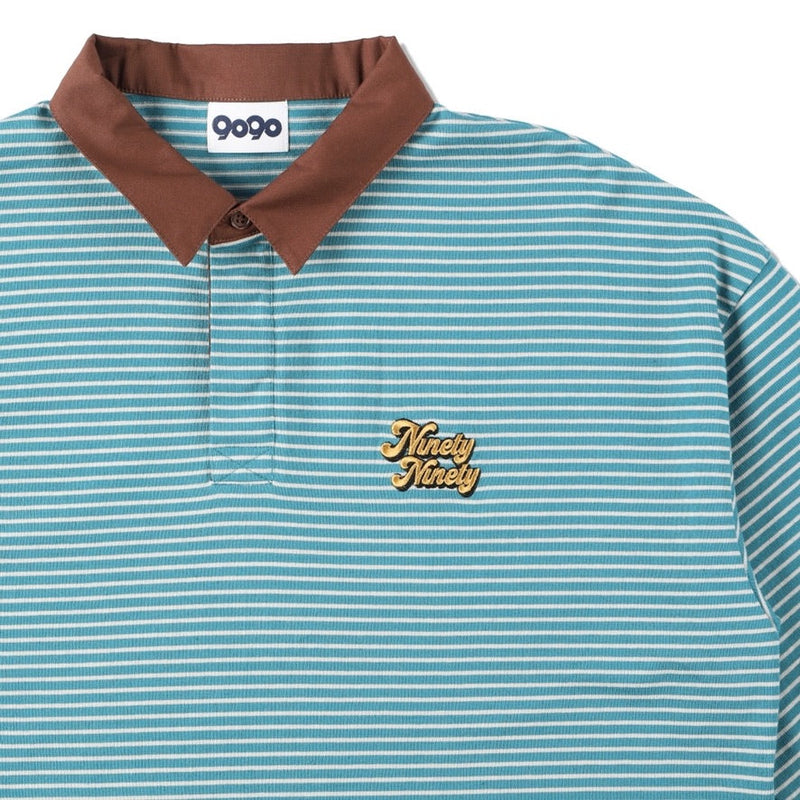 9090 Stripe Polo Shirt – YZ
