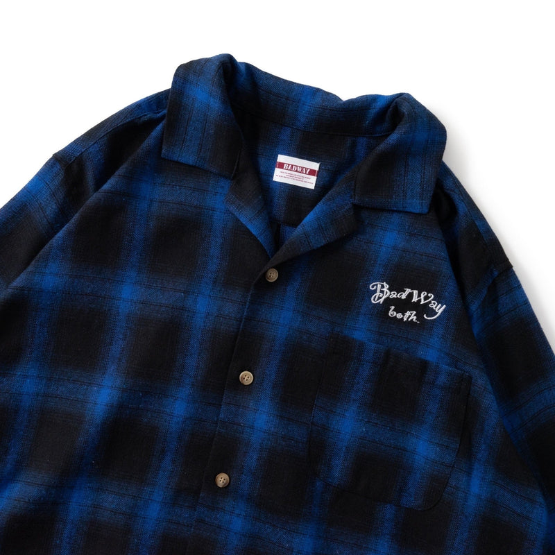 Cut Off Ombre CHECK SHIRT