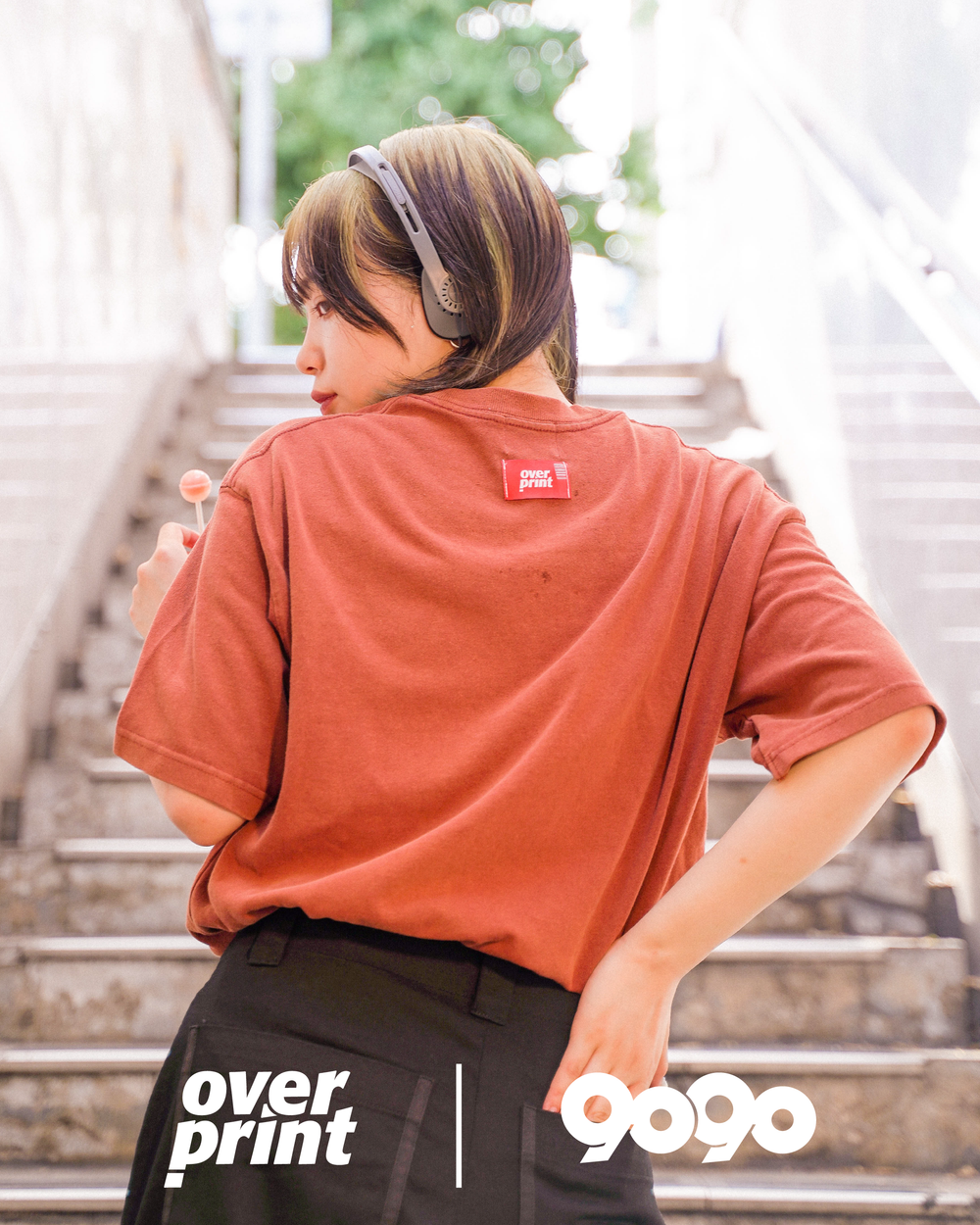 9090 × over print Pigment Tee – YZ
