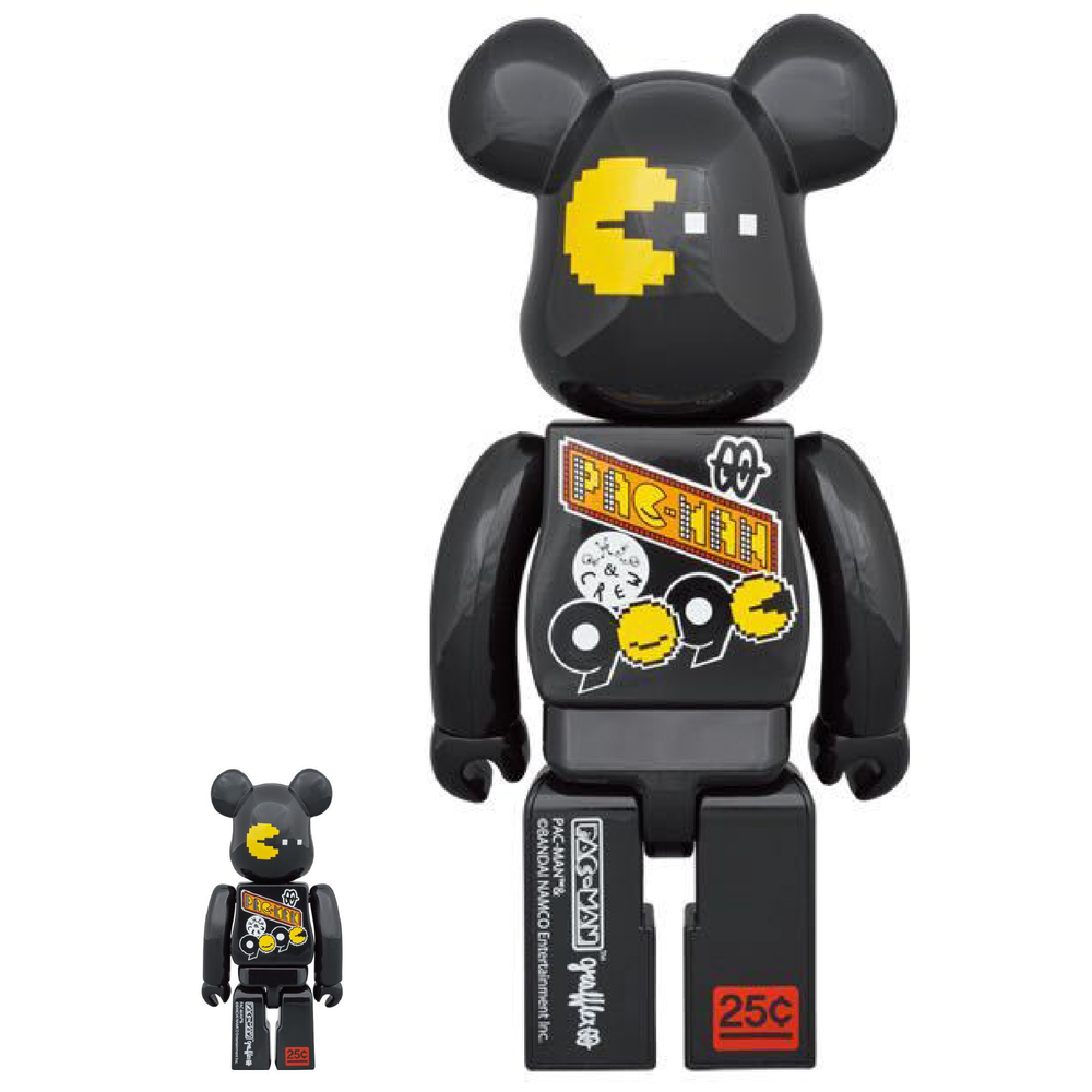 BE＠RBRICK PAC-MAN × GRAFFLEX × 9090 × S.H.I.P&crew 100％ & 400％ – YZ