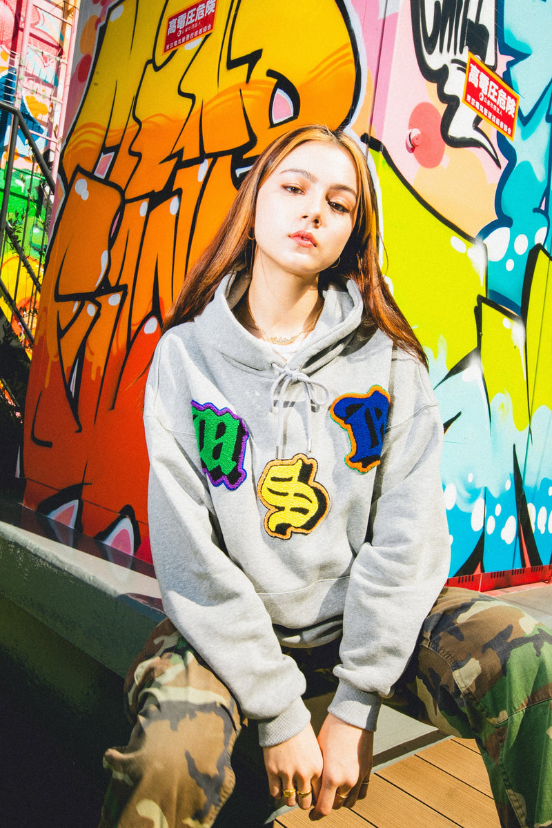 MSB old english patch max weight hoodie