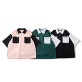 studentapathy zip up work shirts【AZR-SA-0001-018】