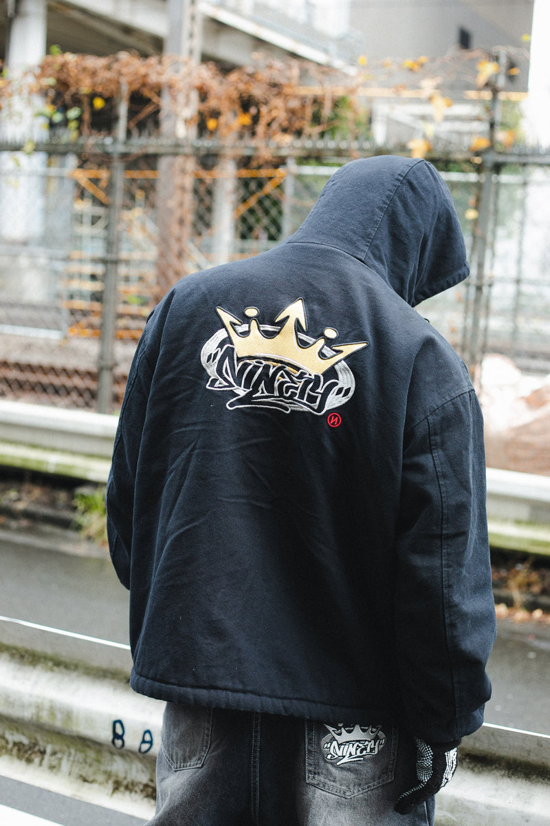 9090 King Logo Hooded Work Jacket