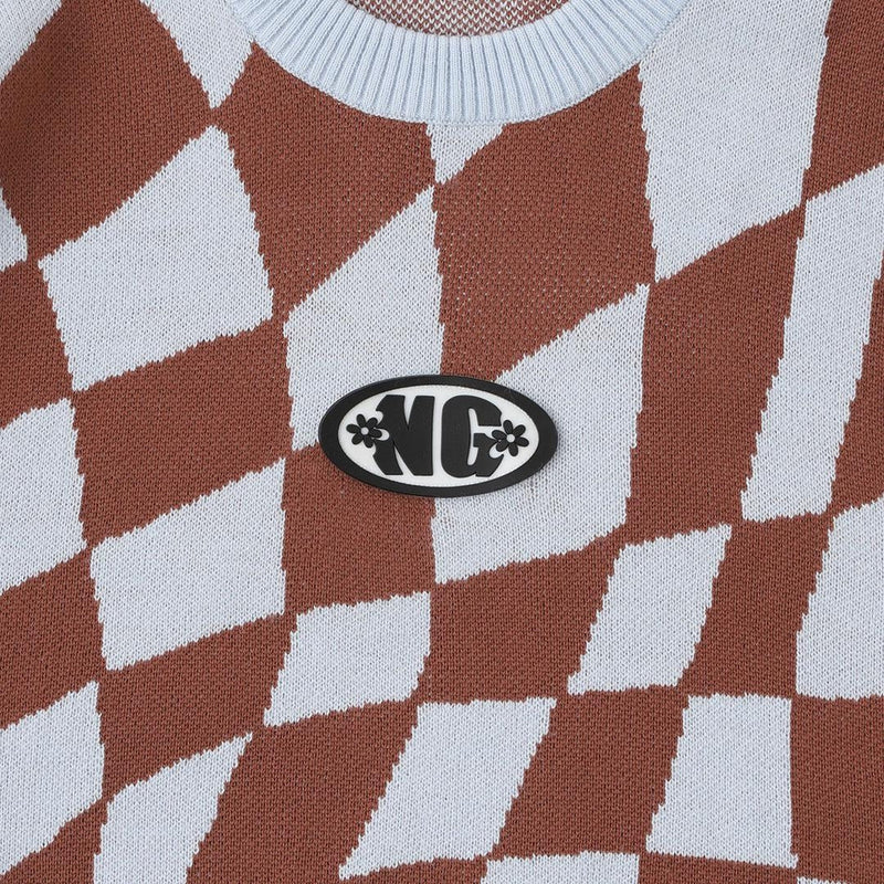 NG Checkered Knit Sweater