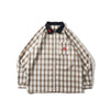 Zip ombre check over shirt ［AZR-yng-0001-05］