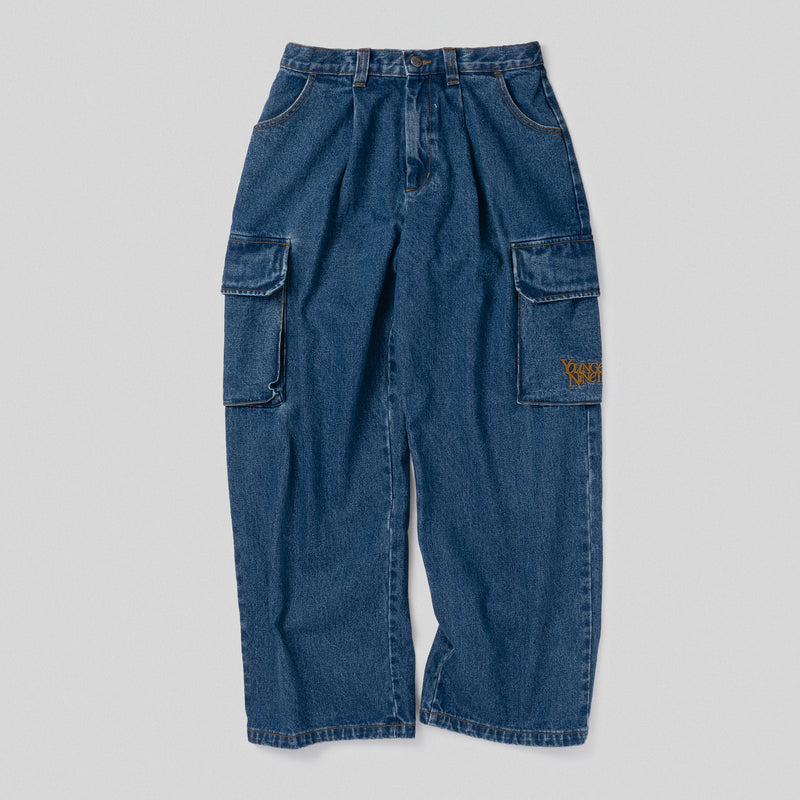 9090×younger song Denim Cargo Pants