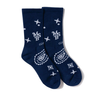 MSB paisley pattern socks