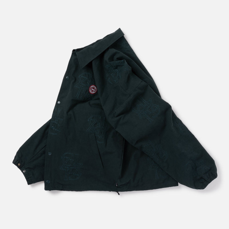genzai EMB Coach jacket ブラック