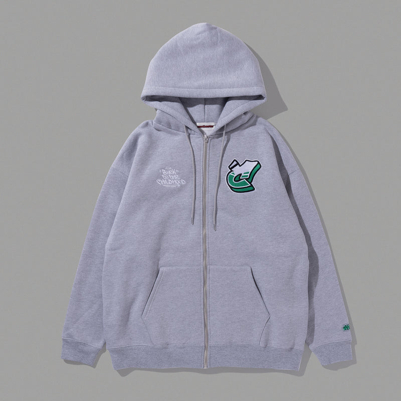 CMT logo zip hoodie