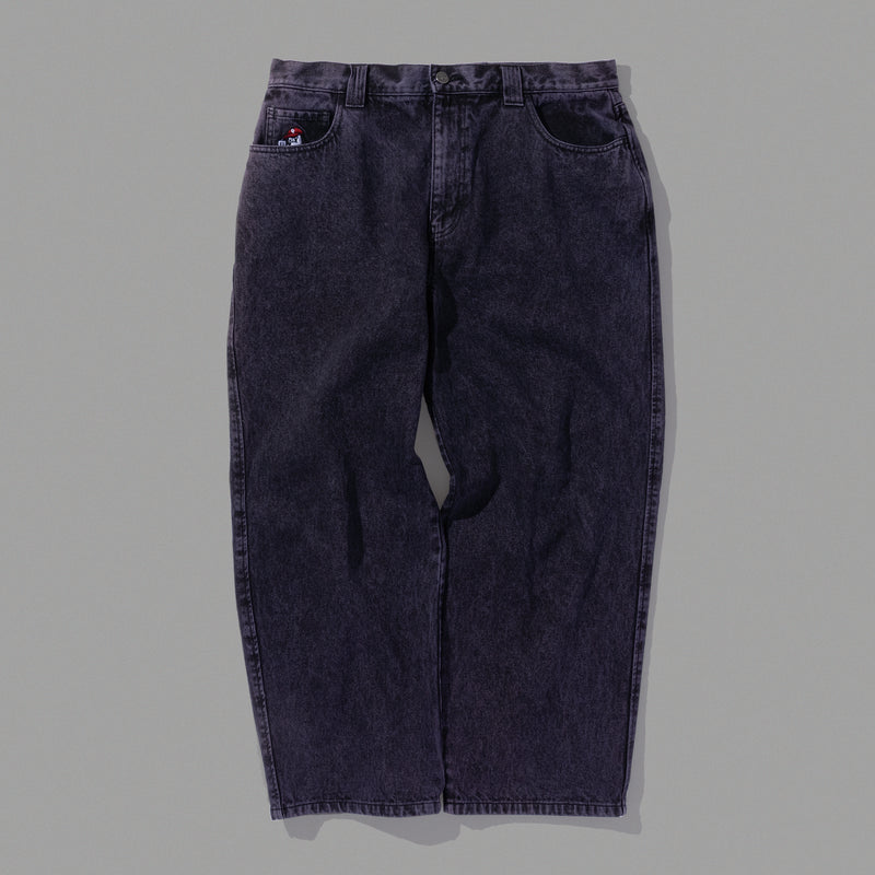 centimeter wide color denim pants