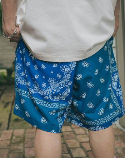 MSB paisley patchwork  shorts