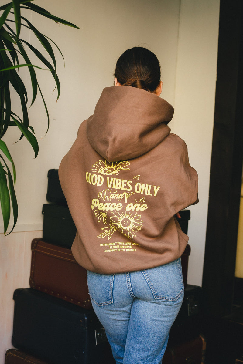 GoodVibesOnly & Peace one flower hoodie – YZ