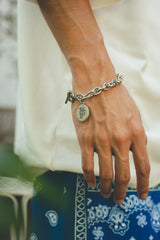 MSB coin motif bracelet