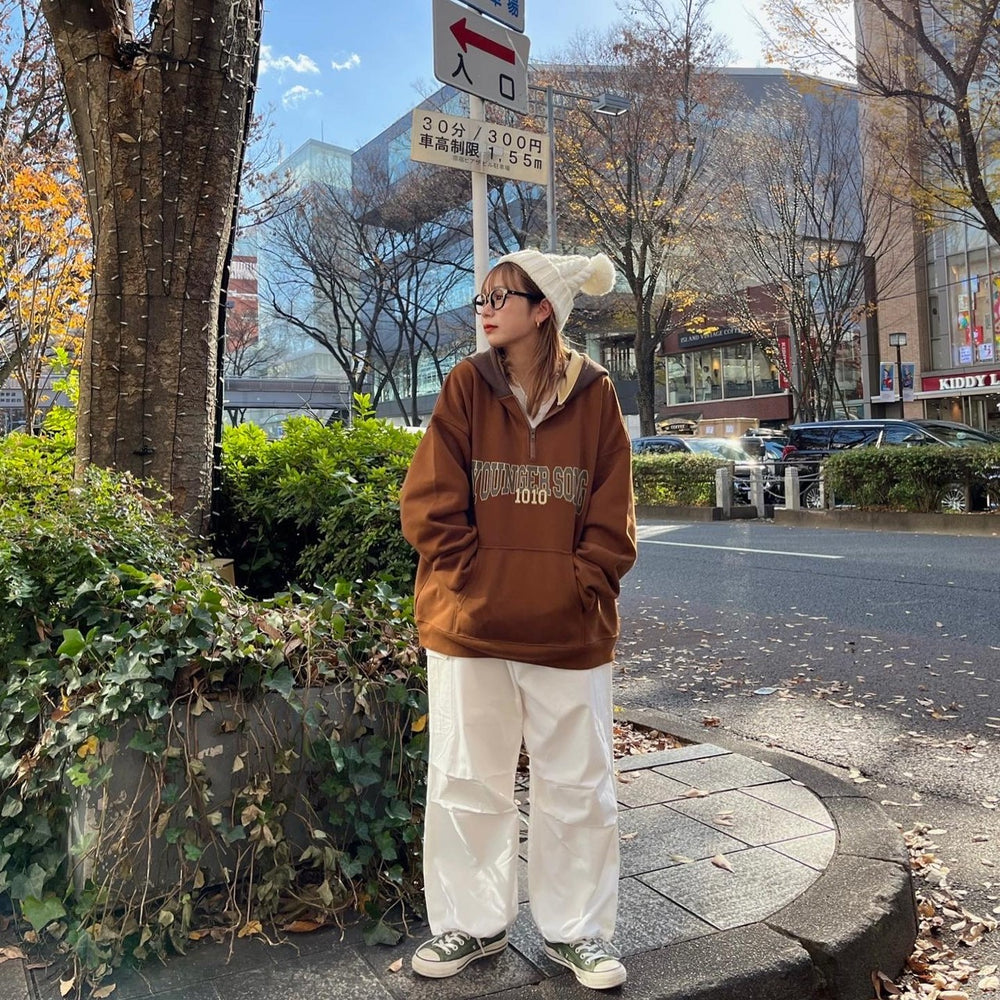 Switching Half-zip Hoodie – YZ