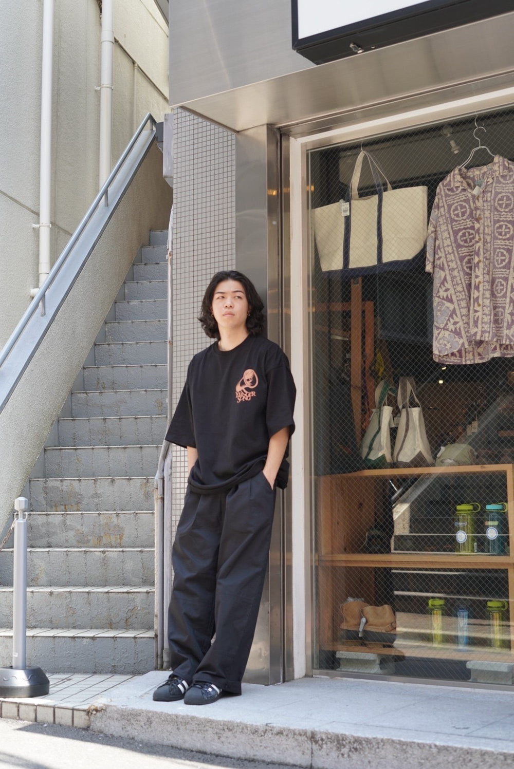 Nylon wide pants ［AZR-yng-0001-034］ – YZ