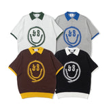 Smiley summer knit polo ［AZR-yng-0001-032］