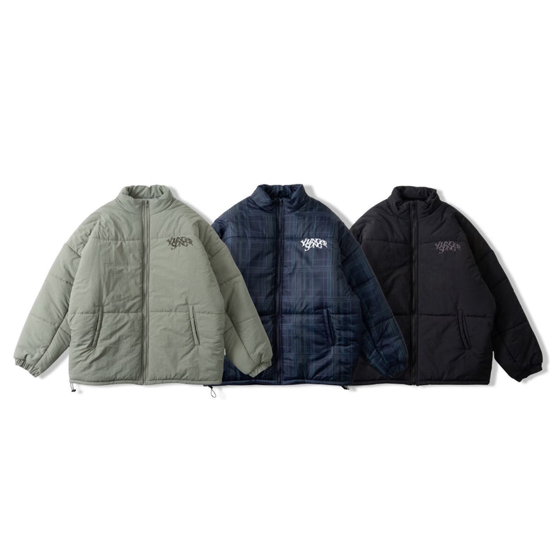 Checked fake down jacket – YZ