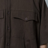 Fishing switching wide loose shirt [AZR-BL-0001-09]