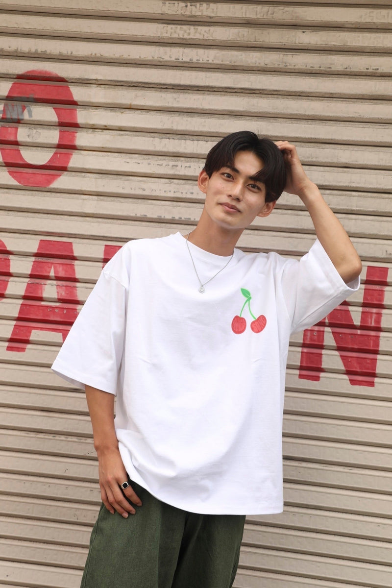 Big cherry logo ss tee ［AZR-yng-0008-07］