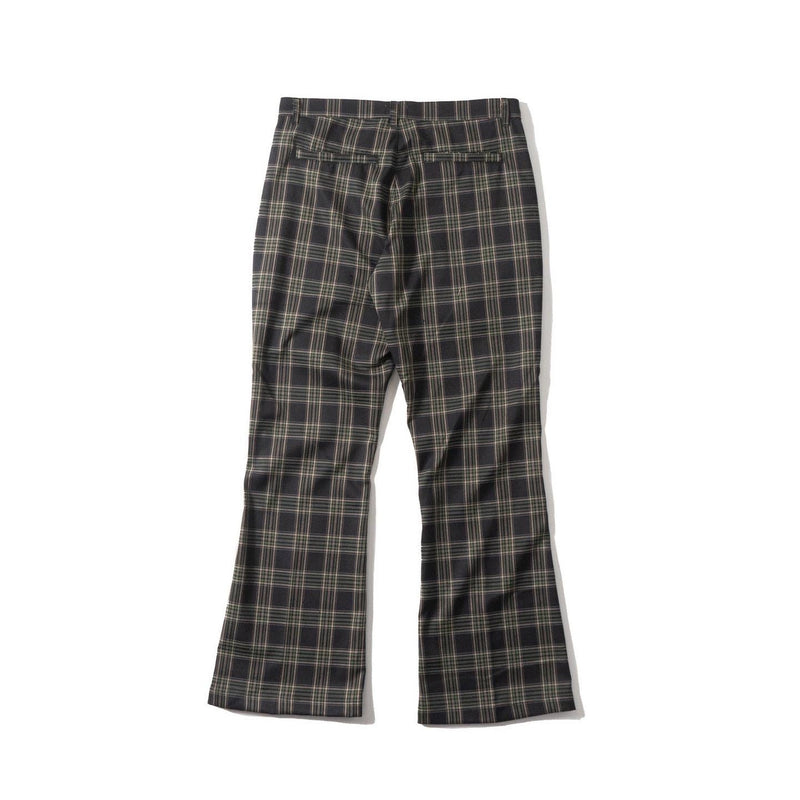 Color Checkered Flare Pants