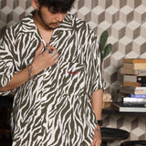 Zebra Open collar shirt