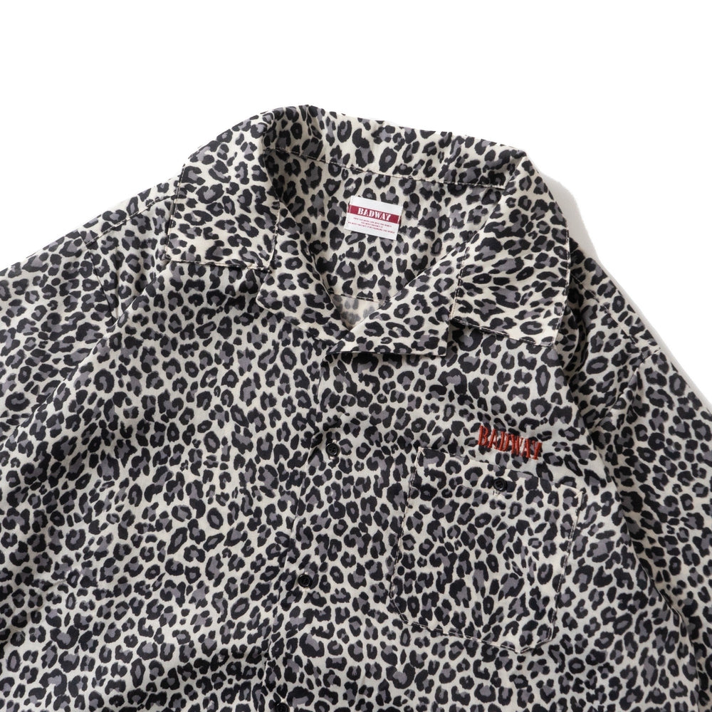 Leopard Print Open Collar Shirt – YZ Leopard Print Open Collar Shirt – YZ