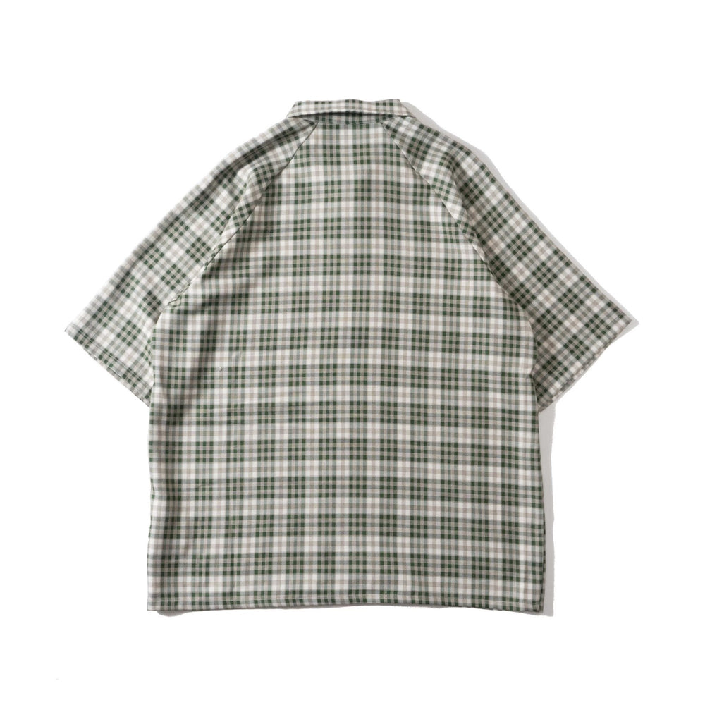 kinema pablo vinci オンブレチェックシャツ　オンブレジップ kinema pablo vinci オンブレチェックシャツオンブレジップ