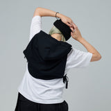 Layered cutsew hooded vest 【AZR-BALLSY-23SS-AAD】