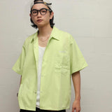 Snap Button Color Shirt