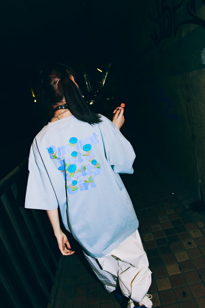 Ado × 9090 Pretty Girl Tee -Blue Rose-