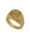MSB circle logo motif ring