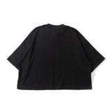 Wide loose henley neck T-shirt【AZR-BL-0001-039】