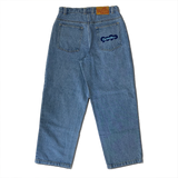 9090 × centimeter Wide Denim Pants
